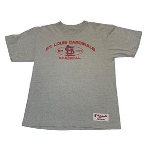Majestic St. Louis Cardinals Baseball T-Shirt MLB Graphic Tee Mens Size Large‎ *